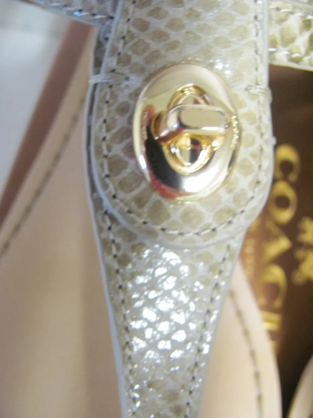 COACH INGRID NAT. PRINT SNAKE SANDALS NIB coach ingrid